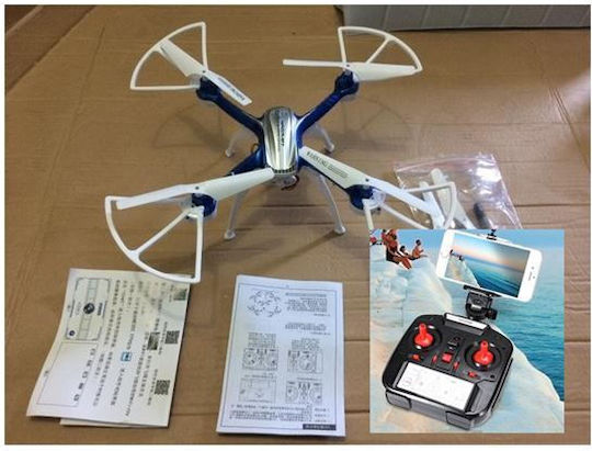 Drone with Camera and Controller view 1