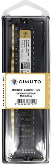 Cimuto DDR4 with Module 1x4GB and Speed 2400 for Desktop D5XFK4MBM view 1