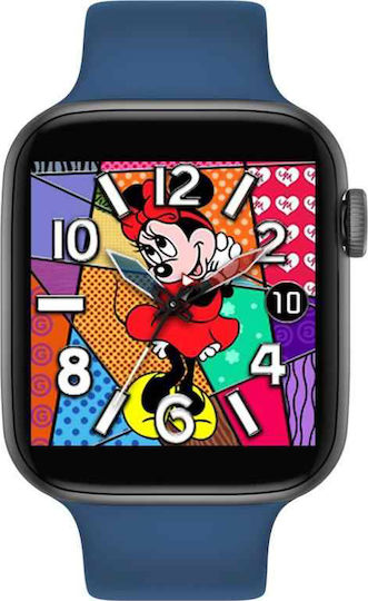 T500 Smartwatch with Heart Rate Monitor (Blue) view 3