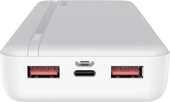 Havit PB92 Power Bank 20000mAh 22.5W with 2 USB-A Ports and USB-C Port Power Delivery White vue 3