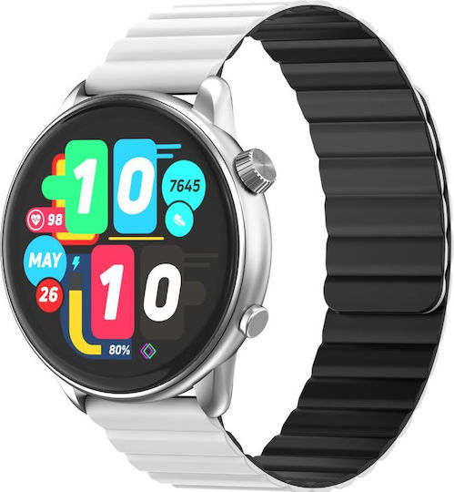 Imiki Holo TG2 46mm Smartwatch with Heart Rate Monitor (Silver)