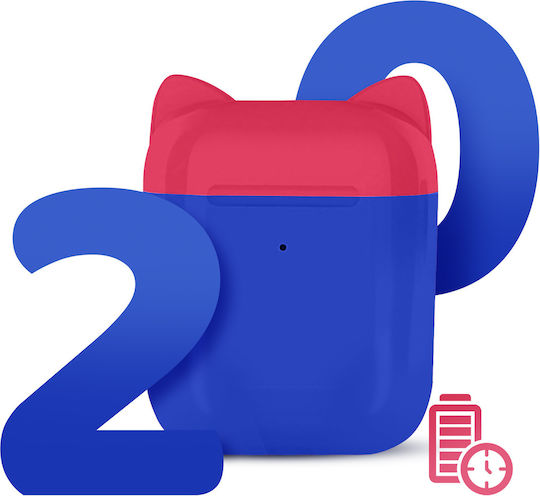 Akashi Children's Earbud Bluetooth Handsfree Earphones with Charging Case Blue view 4