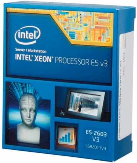 Intel Xeon E5-2603 V3 1.6GHz Processor 6 Core for Socket 2011-3 in Box view 2