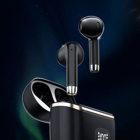 Dudao U15Pro Earbud Bluetooth Handsfree Earphones with Charging Case Black view 3