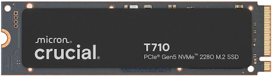 Crucial T710 SSD 1TB M.2 Type with PCI Express 5.0 Connection PS5 Compatible CT1000T710SSD8