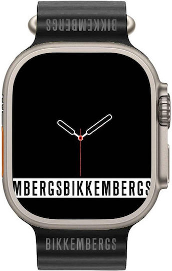 Bikkembergs BK11-1 Big Aluminium Smartwatch with Heart Rate Monitor (Black)