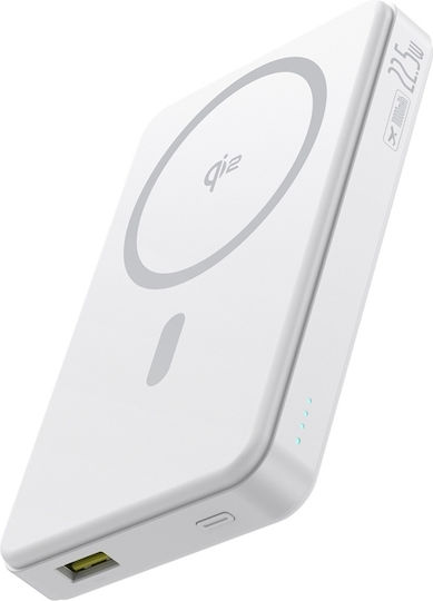 Baseus Airpow2 Qi2 Power Bank 10000mAh 22.5W with USB-A Port and USB-C Port White