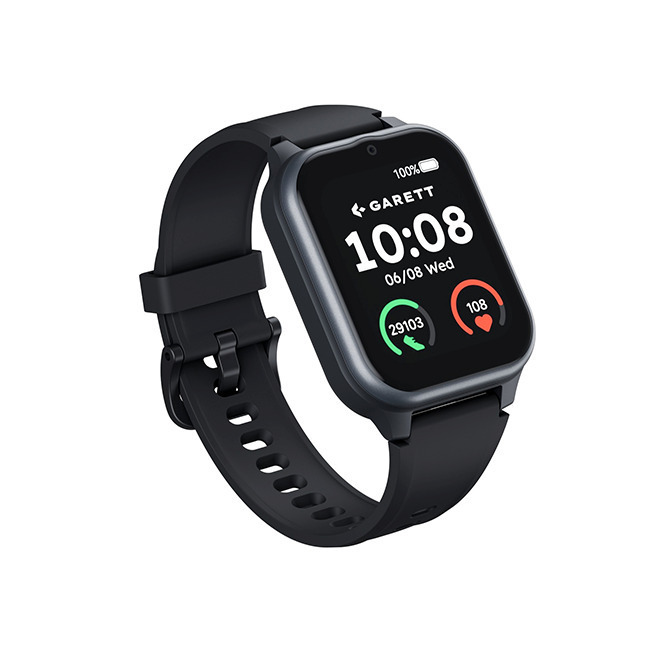 Garett Vita Smartwatch with SIM and Heart Rate Monitor Black view 2