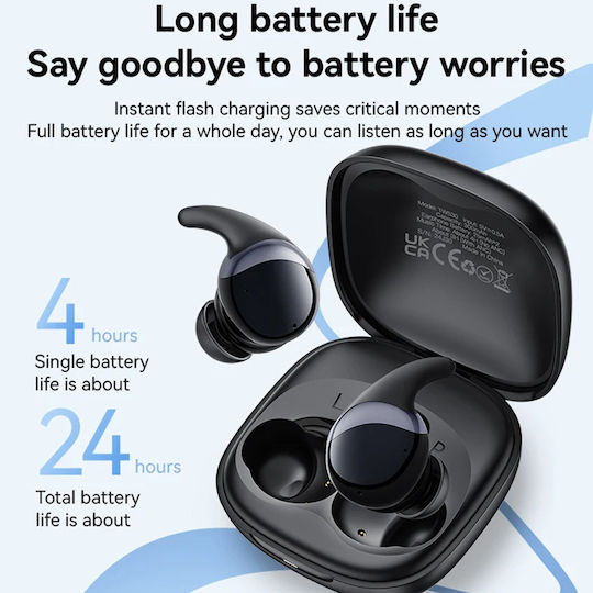 Yesido TWS30 In-ear Bluetooth Handsfree Earphones with Sweat Resistance and Charging Case Black vue 7