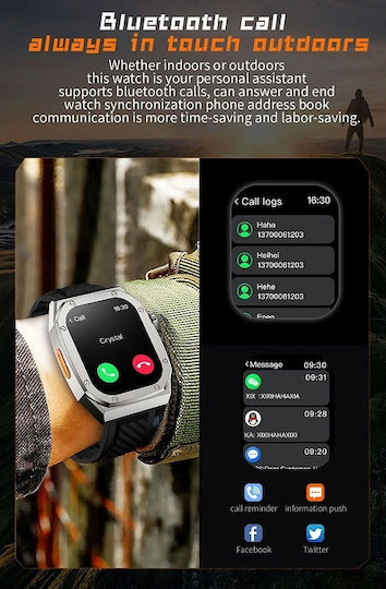 Z79 Max Smartwatch with Heart Rate Monitor (Gray) vue 4