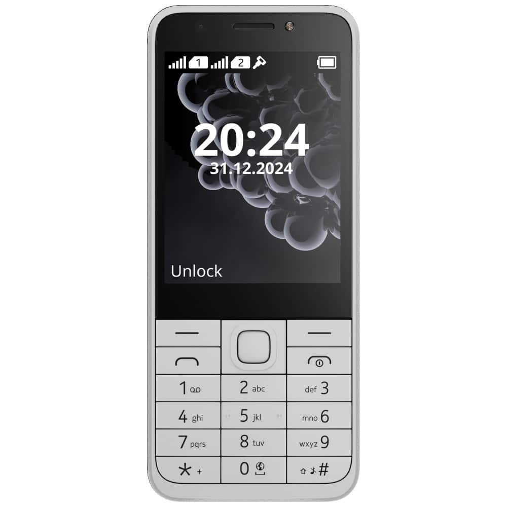 Nokia 230 Dual SIM Mobile Phone with Buttons (English Menu) White Silver view 3