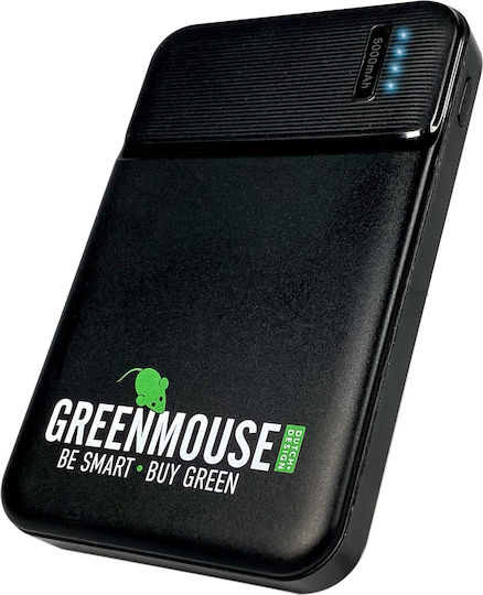 Green Mouse Power Bank 5000mAh Black view 1