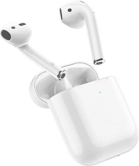 Borofone BW89 Earbud Bluetooth Handsfree Earphones with Charging Case White view 3