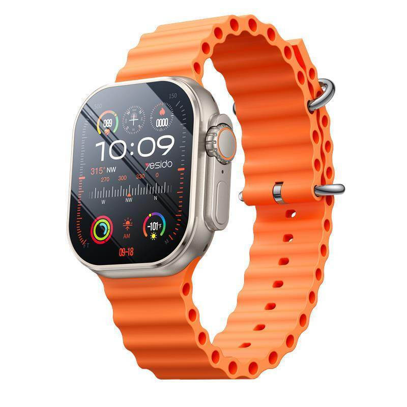 Yesido IO26 Smartwatch with Heart Rate Monitor (Black) vue 3