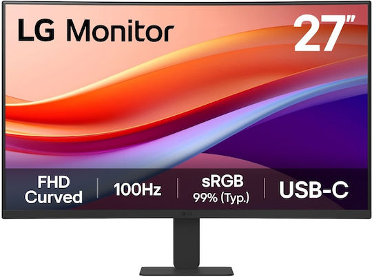 LG 27U421A-B VA HDR Curved Monitor 27" FHD 1920x1080 with Response Time 5ms GTG