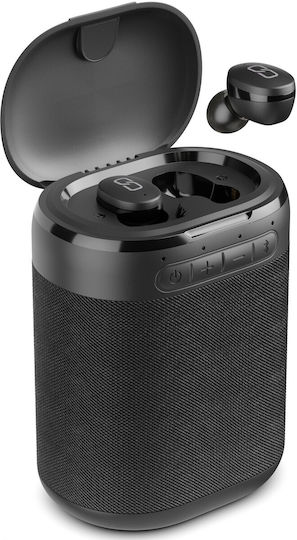 Ledwood Versa In-ear Bluetooth Handsfree Earphones with Charging Case Black view 4