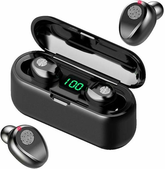 AT04102 In-ear Bluetooth Handsfree Earphones with Charging Case Black view 1