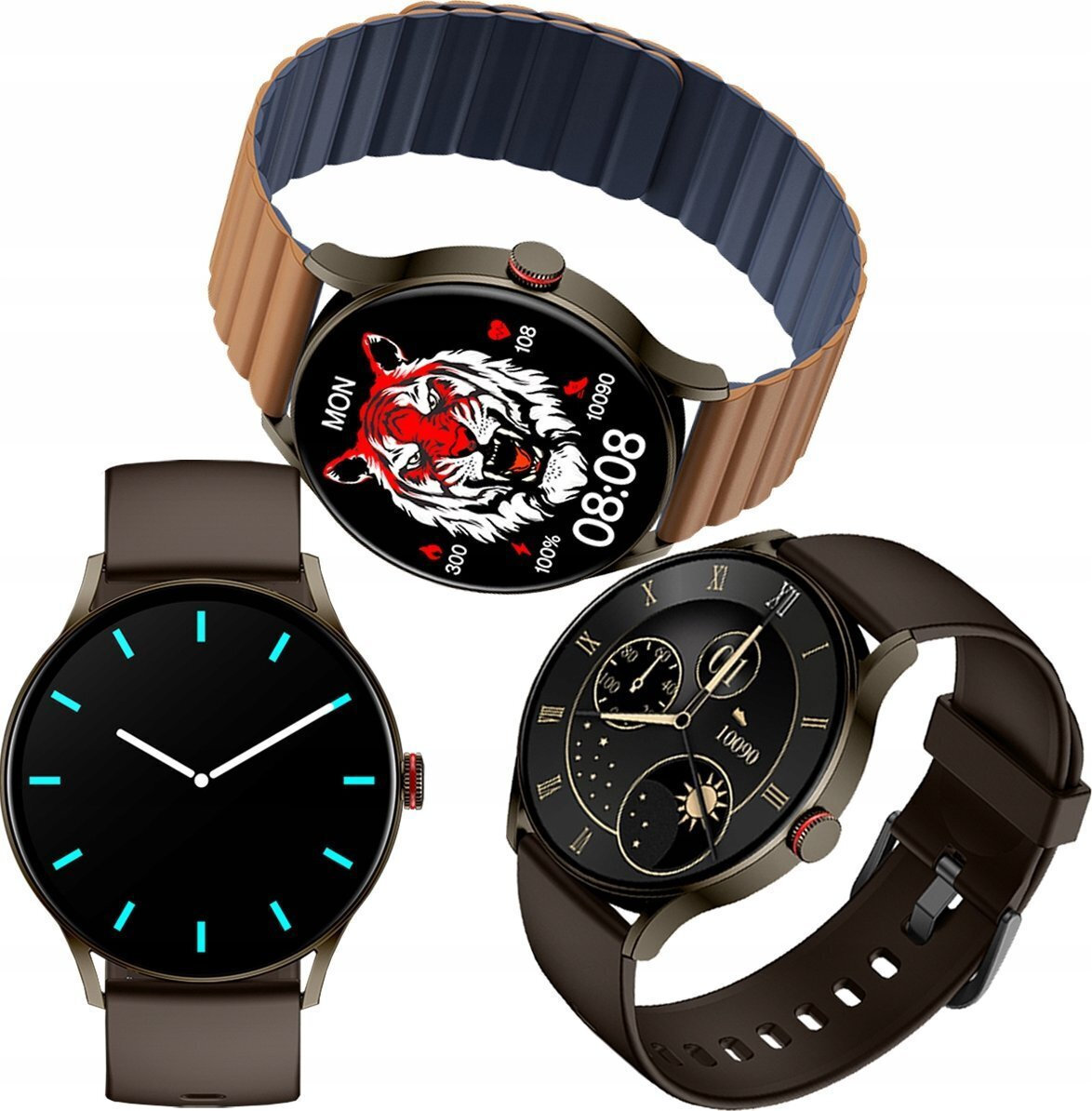 Imilab Imiki TG1 45mm Smartwatch with Heart Rate Monitor (Brown) view 3