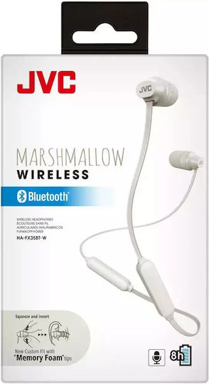 JVC HA-FX35BT In-ear Bluetooth Handsfree Earphones White view 5