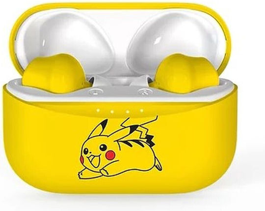 OTL Pokémon Pikachu In-ear Bluetooth Handsfree Earphones with Charging Case Yellow vue 4