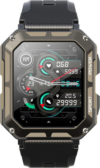 C20 Pro Smartwatch with Heart Rate Monitor (Black) vista 2