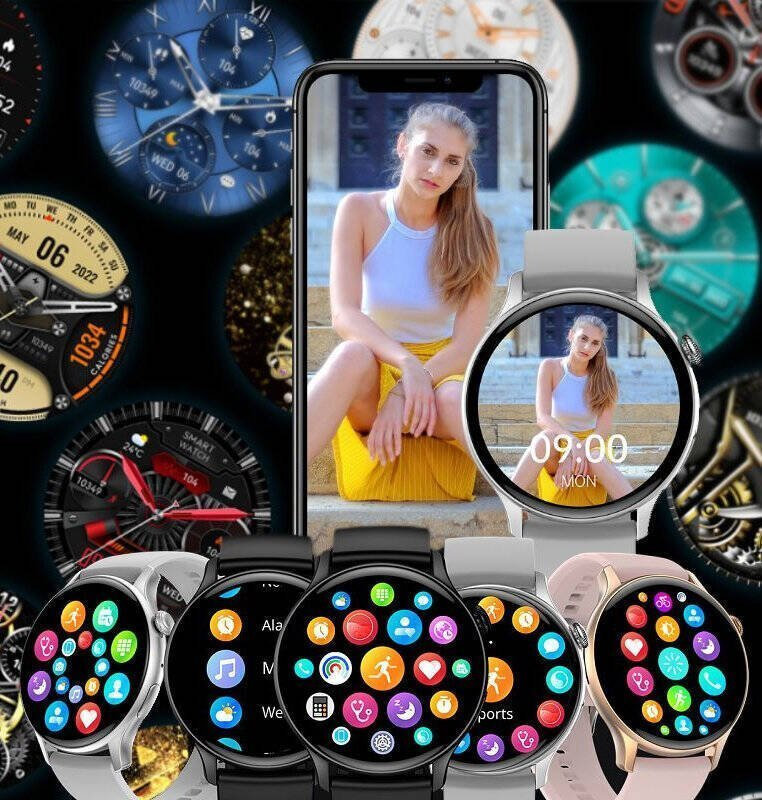 Rubicon Rncf10 Smartwatch Gray Ansicht 9