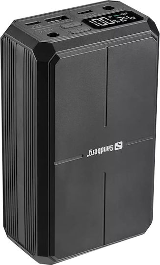 Sandberg Power Bank 27000mAh 100W with USB-A Port and 2 USB-C Ports Power Delivery Black view 2