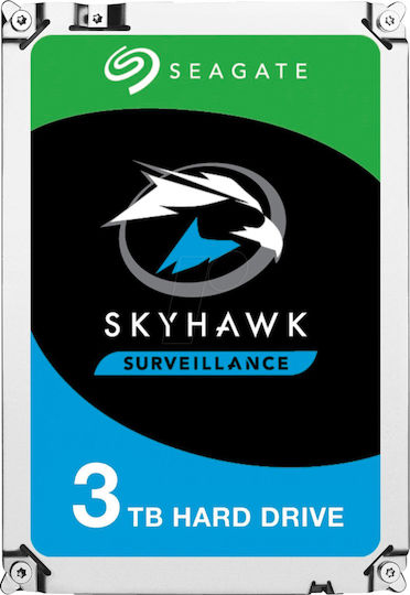 Seagate Skyhawk Surveillance 3TB HDD Hard Drive 3.5" SATA III 5400rpm with 256MB Cache for Recorder ST3000VX009