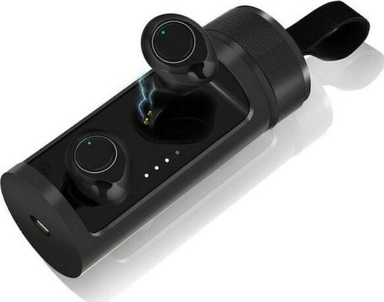 Andowl Q700 In-ear Bluetooth Handsfree Earphones with Charging Case Black view 1