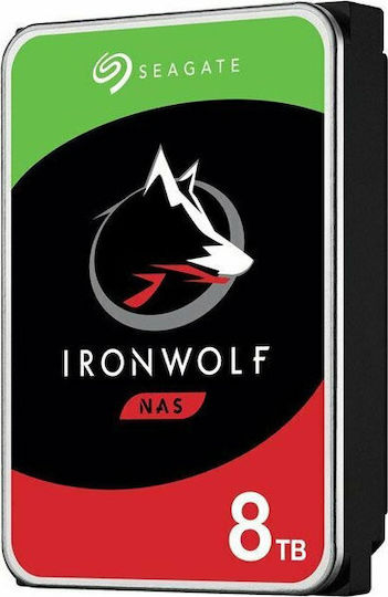 Seagate Ironwolf 8TB HDD Hard Drive 3.5" SATA III 7200rpm with 256MB Cache for NAS ST8000VN004 vue 6