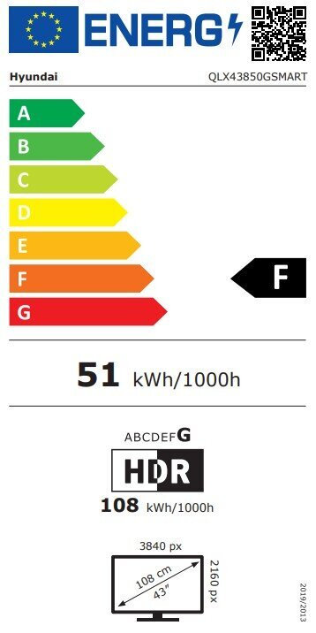 Hyundai Smart TV 43 Inch 4K Ultra HD QLED QLX43850GSMART HDR 2025 view 8