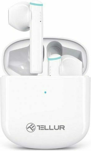 Tellur TLL511421 In-ear Bluetooth Handsfree Earphones with Charging Case White
