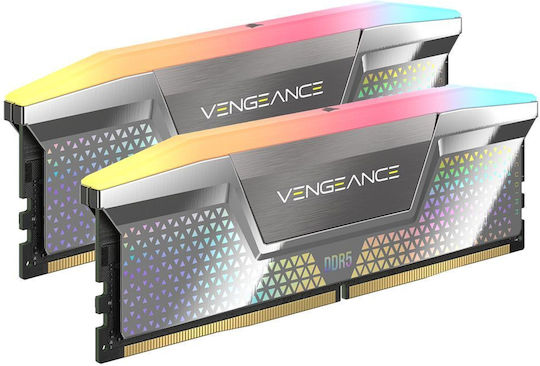 Corsair Vengeance RGB DDR5 48GB RAM with 2x24GB Modules and Speed 8400 for Desktop CMHC48GX5M2X8400C40