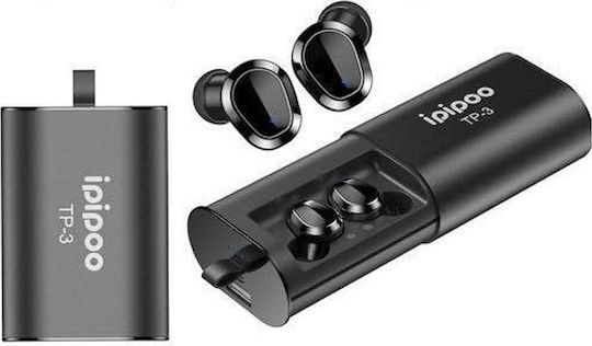 Ipipoo TP-3 In-ear Bluetooth Handsfree Earphones with Charging Case Black view 4
