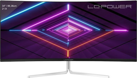 LC-Power LC-M34-UWQHD-100-C-V3 Ultrawide VA Curved Monitor 34" QHD 3440x1440 with Response Time 8ms GTG view 1