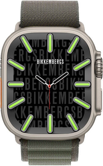 Bikkembergs BK11-8N Big Aluminium Smartwatch with Heart Rate Monitor (Green) view 1