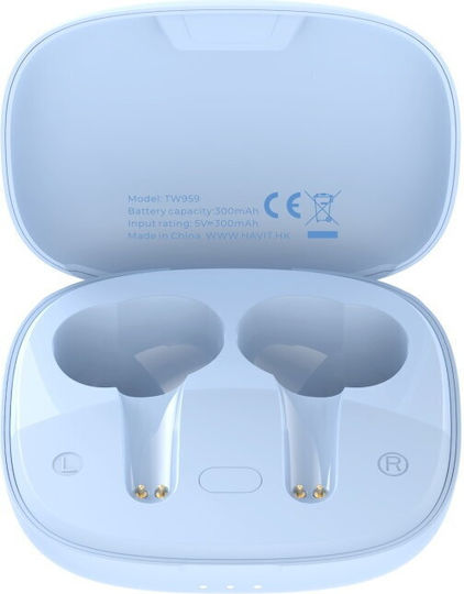 Havit TW959 In-ear Bluetooth Handsfree Earphones with Charging Case Blue view 3