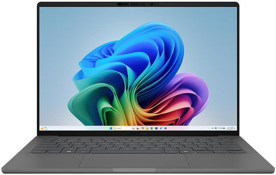 Asus Zenbook A14 OLED UX3407RA-OLED-QD010W 14" FHD+ 120Hz (Snapdragon-X Elite X1E-78-100/32GB/1TB SSD/W11 Home) Zumaia Gray (GR Keyboard) view 1