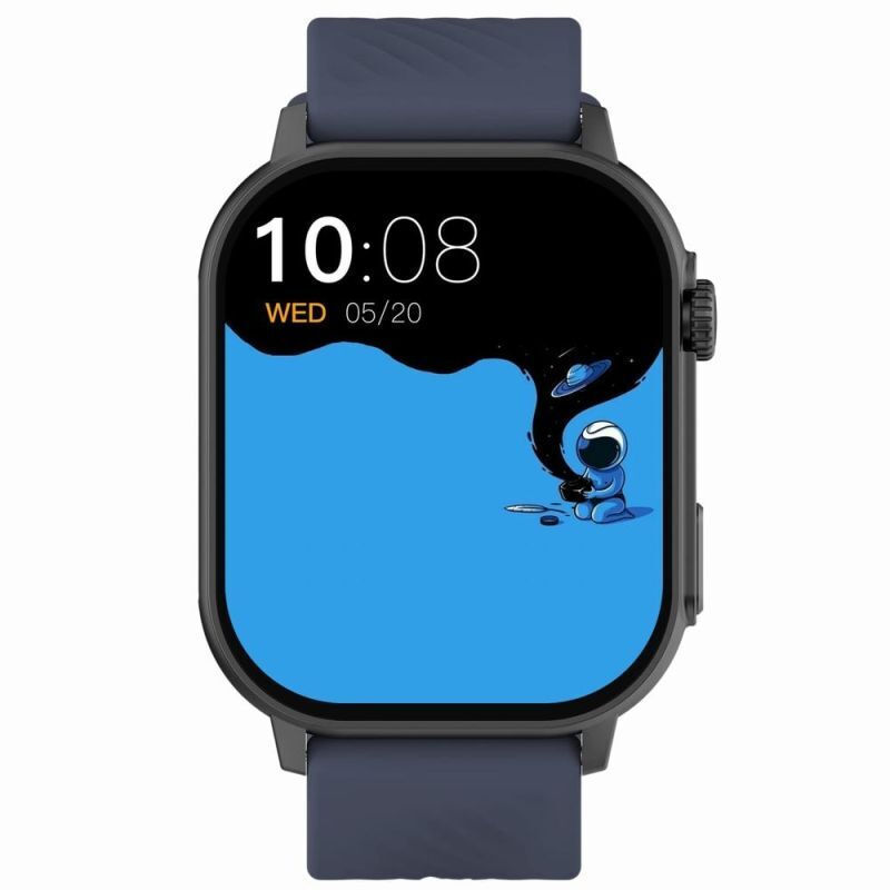 Gravity Gt15-4 Smartwatch Blue Silicone Strap + Bracelet vue 5