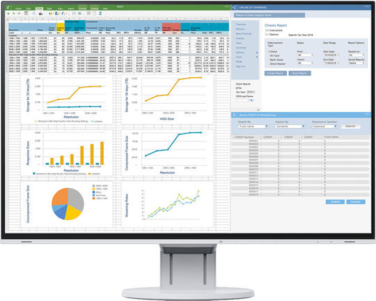 Eizo FlexScan EV2457 IPS Monitor 24.1" FHD 1920x1200 with Response Time 5ms GTG view 3