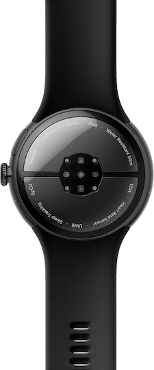 Google Pixel Watch 3 Aluminium 45mm Waterproof with Heart Rate Monitor (Matte Black Aluminum Case / Obsidian Active Band) view 6
