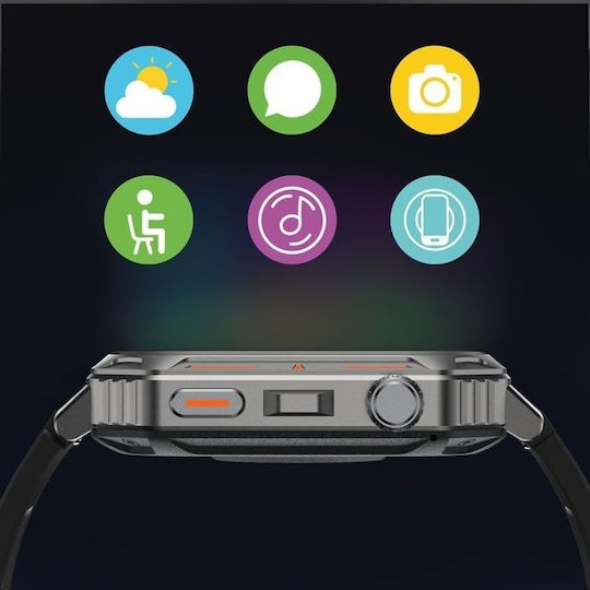 Riversong Motive 8S Smartwatch with Heart Rate Monitor (Space Gray) view 7