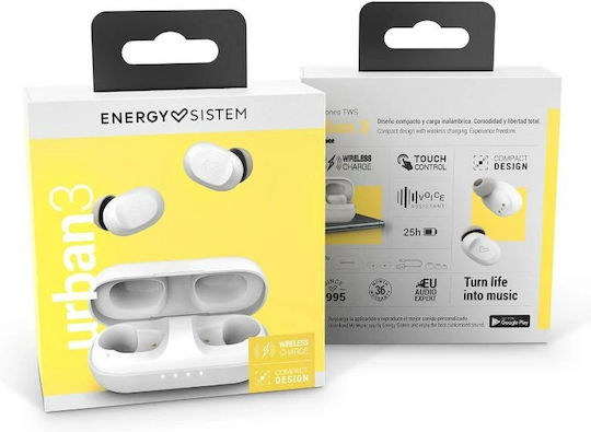Energy Sistem Urban3 In-ear Bluetooth Handsfree Earphones with Charging Case Coconut vue 4