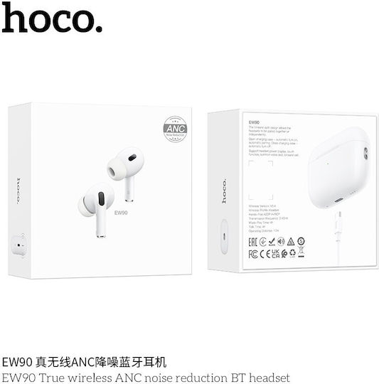 Hoco EW90 In-ear Bluetooth Handsfree Earphones with Charging Case White view 6