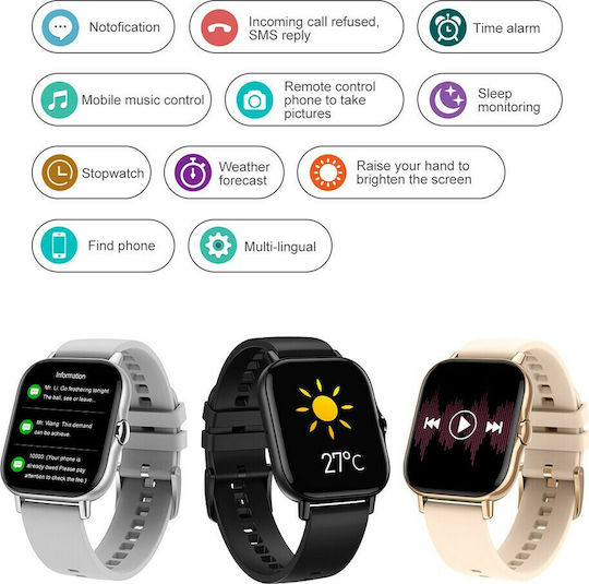 NO.1 DT94 43mm Smartwatch with Heart Rate Monitor (Black) view 7
