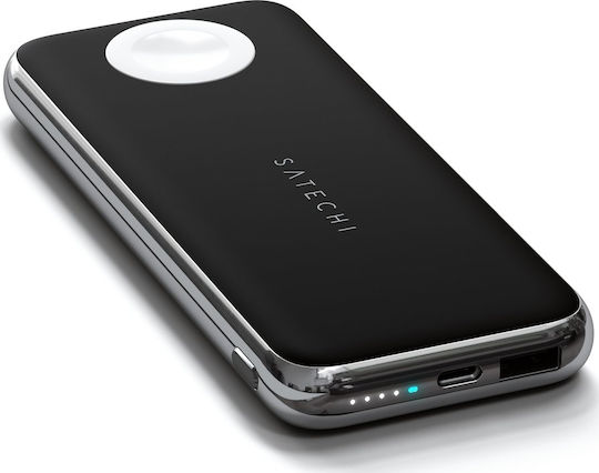 Satechi Quatro Wireless Power Bank 10000mAh 18W with USB-A Port and USB-C Port Quick Charge 3.0 / Power Delivery Black view 2