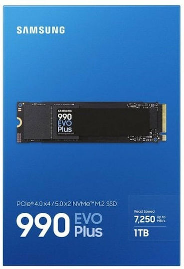Samsung 990 EVO Plus SSD 1TB M.2 Type with PCI Express 5.0 Connection PS5 Compatible MZ-V9S1T0BW view 4