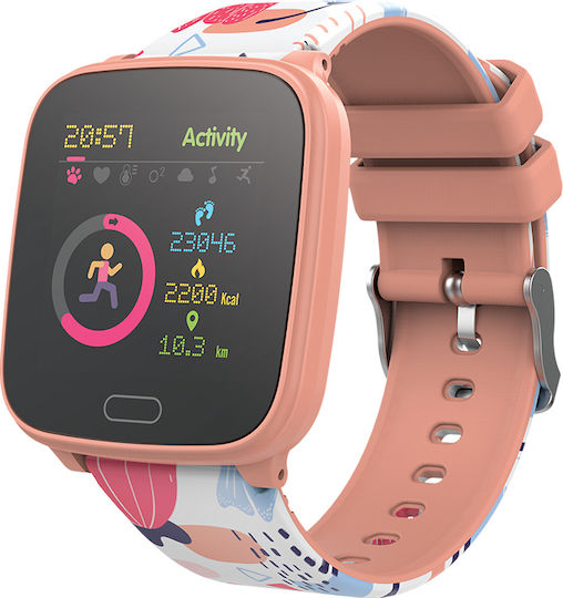 Forever JW-100 Smartwatch with Heart Rate Monitor (Orange) view 1