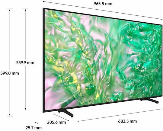 Samsung Smart Television 43" 4K UHD LED TU43DU8005KXXC HDR (2024) view 3