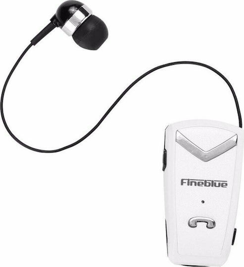 Fineblue F-V2 In-ear Bluetooth Handsfree Earphone Lapel White view 2